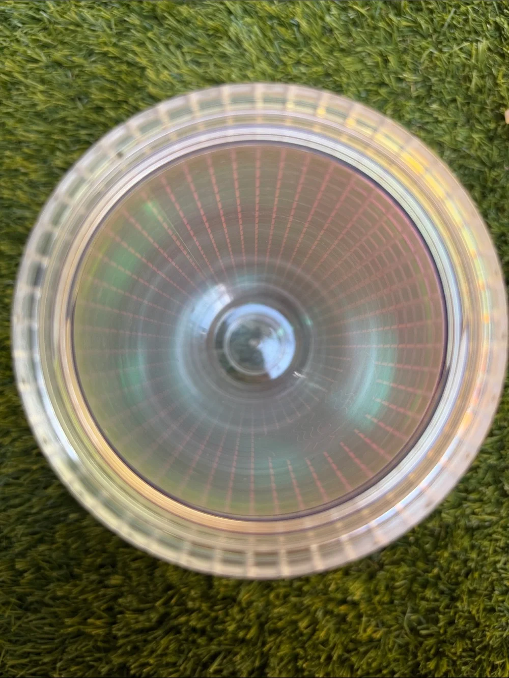 Starbucks 2022 Spring Soft Touch White Unicorn Grid Iridescent Tumbler 24oz